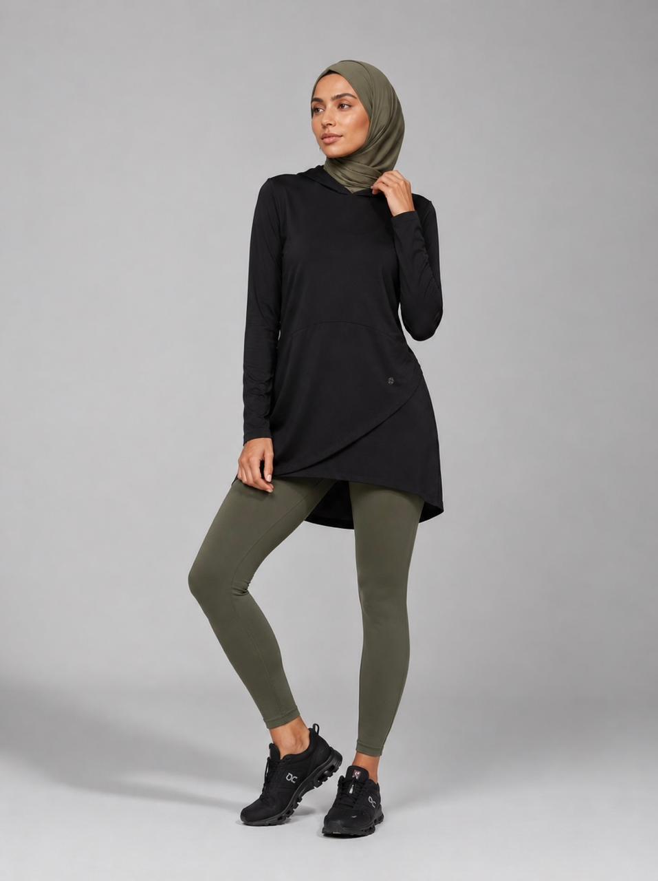 Asymmetric Long-Sleeve Top