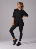 Split-Front Oversized T-Shirt